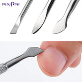 Stainless Steel Nail Cuticle Pusher UV Gel Polish Remover Double Sided Dead Skin Trimmer Cleaner Pedicure Manicure Tools
